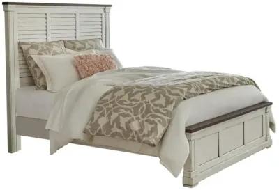 Hillcrest 5-piece Queen Panel Bedroom Set White and Dark Rum