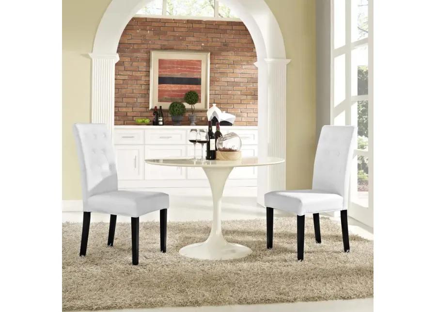 Confer Dining Side Chair Vinyl Set of 2