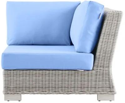 Conway Outdoor Patio Wicker Rattan Corner Chair