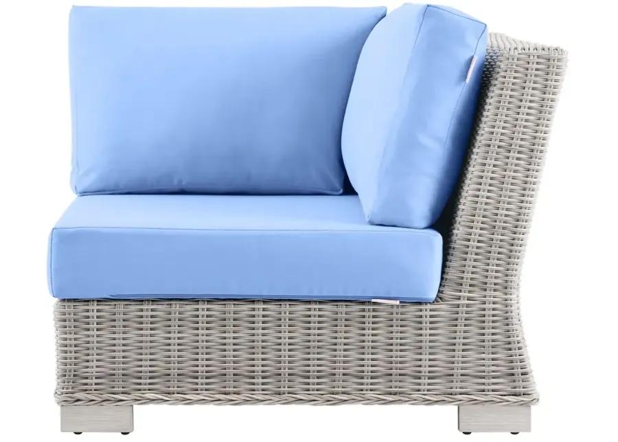 Conway Outdoor Patio Wicker Rattan Corner Chair