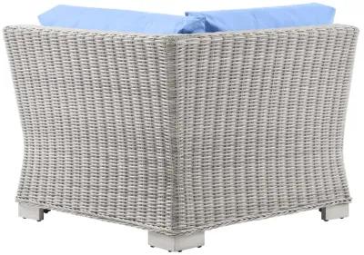 Conway Outdoor Patio Wicker Rattan Corner Chair