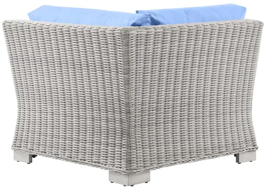 Conway Outdoor Patio Wicker Rattan Corner Chair