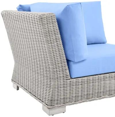 Conway Outdoor Patio Wicker Rattan Corner Chair