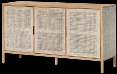 Rattan 3 Door Sideboard - Natural