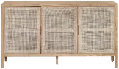 Rattan 3 Door Sideboard - Natural