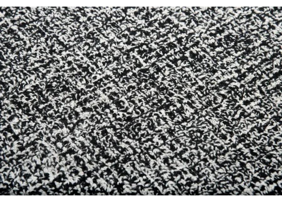 Brindleton Black/White Tweed Wool 2'6" x 8' Runner Rug