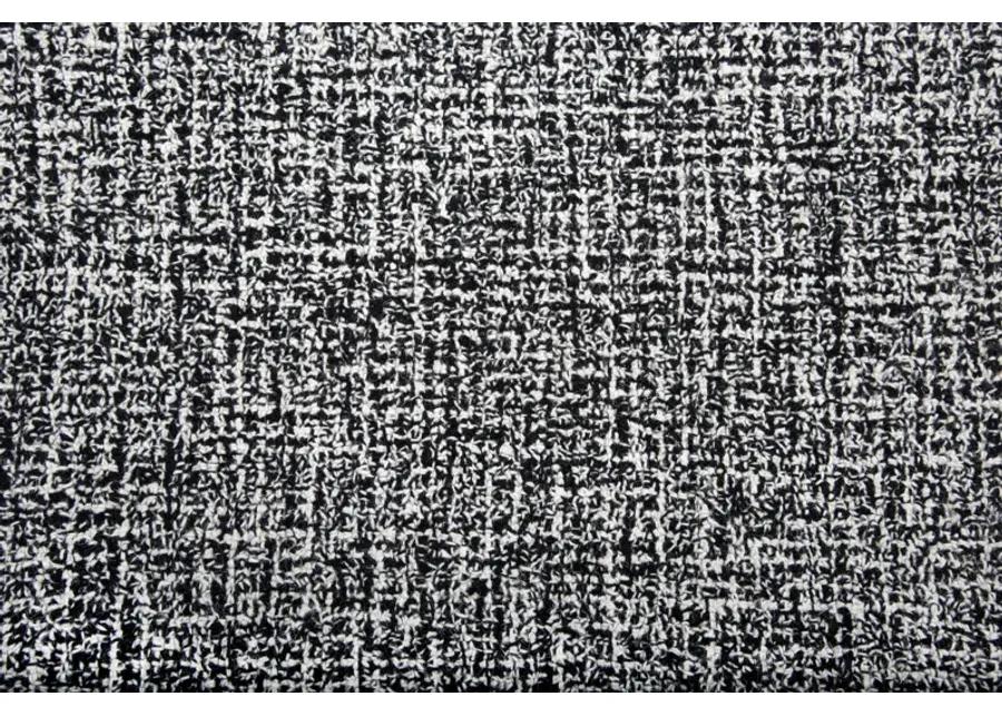 Brindleton Black/White Tweed Wool 2'6" x 8' Runner Rug