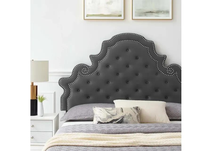 Gwyneth Tufted Performance Velvet Queen Platform Bed