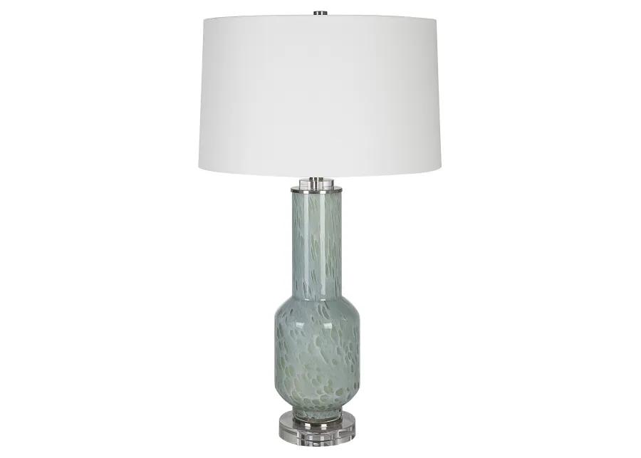 Imperia Aqua Gray Table Lamp