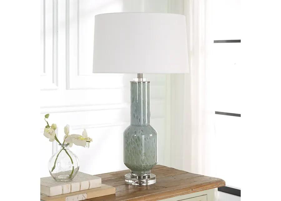 Imperia Aqua Gray Table Lamp