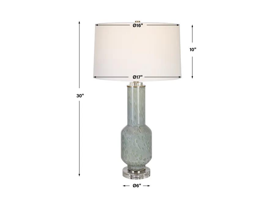 Imperia Aqua Gray Table Lamp