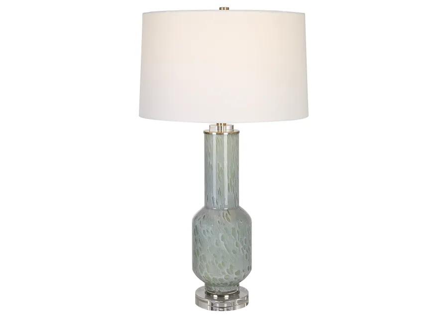 Imperia Aqua Gray Table Lamp