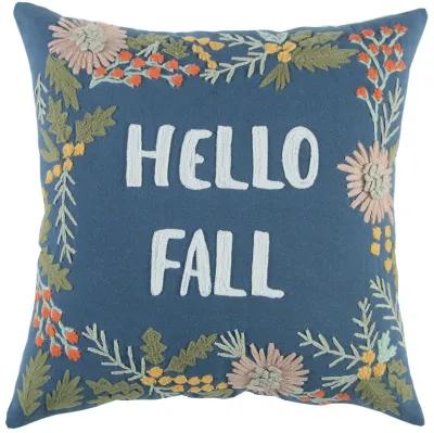 HARVEST 2021 Sentiment Blue Pillow