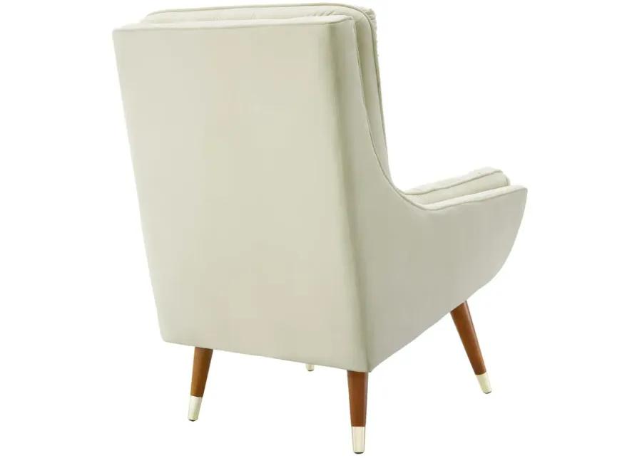 Suggest Button Tufted Performance Velvet Lounge Chair