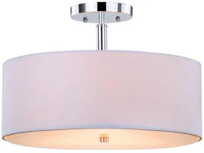 Clara 3 Light Semi Flush Drum Light