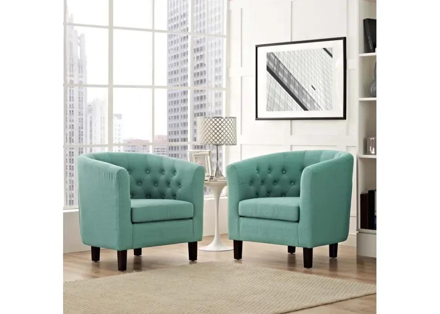 Prospect 2 Piece Upholstered Fabric Armchair Set