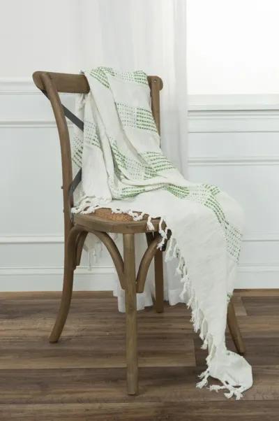 Stripe Green Throw