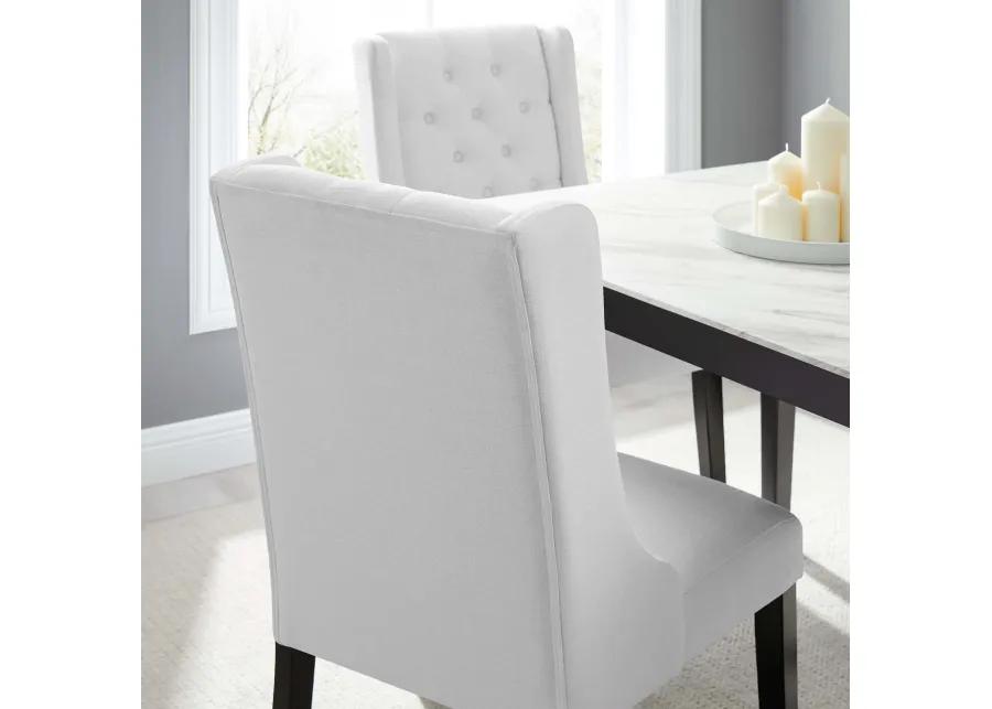 Baronet Button Tufted Fabric Dining Chair