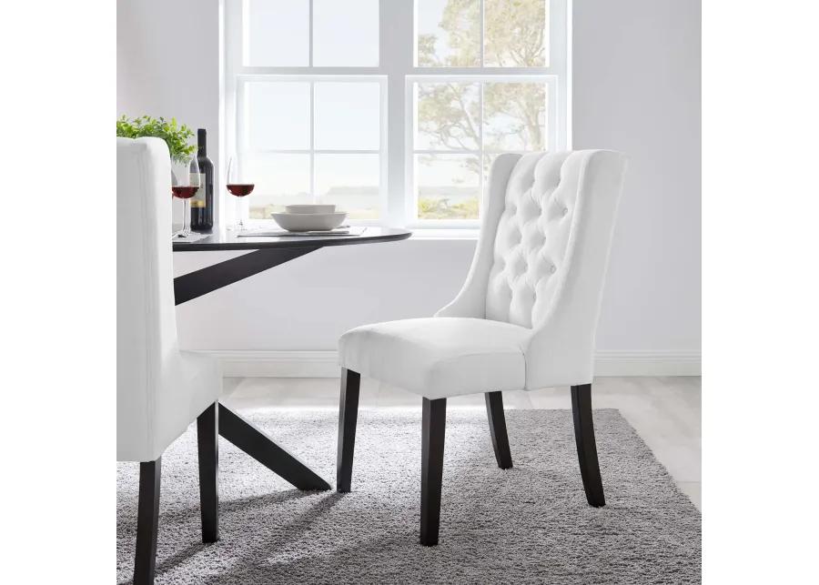 Baronet Button Tufted Fabric Dining Chair