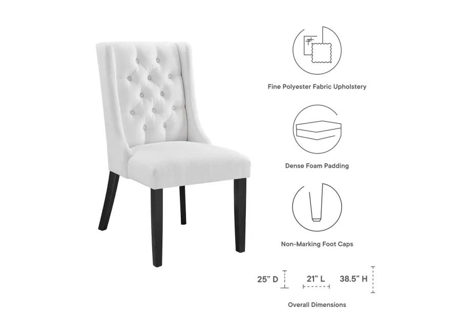 Baronet Button Tufted Fabric Dining Chair