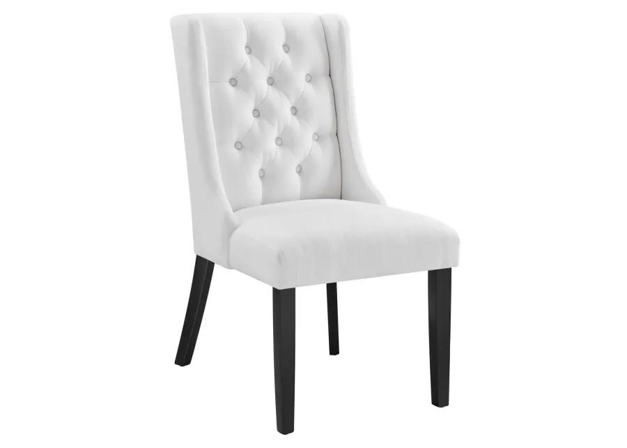 Baronet Button Tufted Fabric Dining Chair