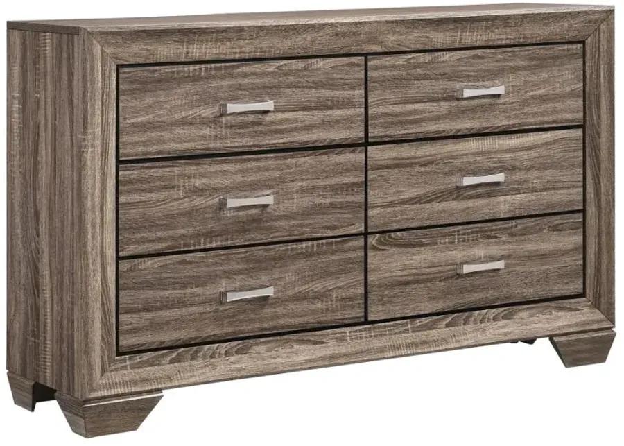 Kauffman Storage Bedroom Set with High Straight Headboard