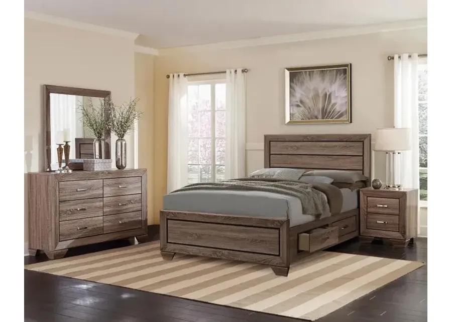 Kauffman Storage Bedroom Set with High Straight Headboard