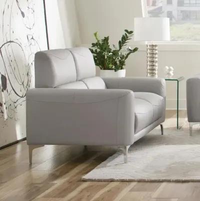 Glenmark Track Arm Upholstered Loveseat Taupe