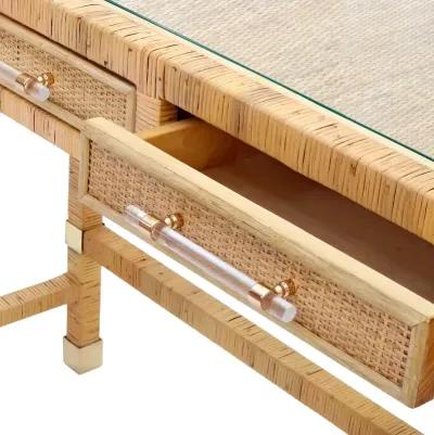 Amara Natural Rattan Desk