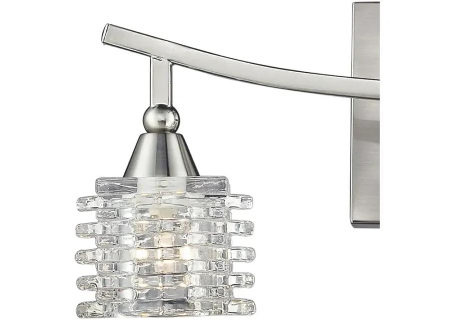 Matrix 15" Wide 3-Light Vanity Light - Satin Nickel