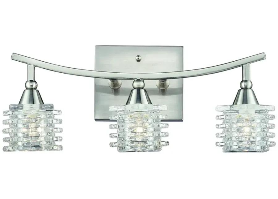 Matrix 15" Wide 3-Light Vanity Light - Satin Nickel