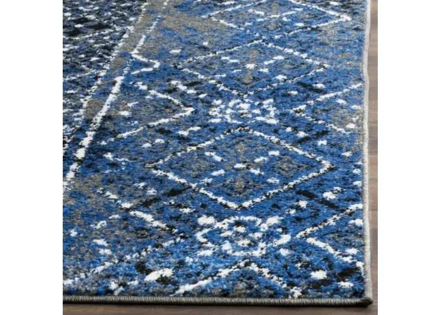 Adirondack Contemporary Silver / Multi 6' X 9' Powerloomed Rug