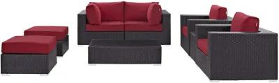 Convene 8 Piece Outdoor Patio Sectional Set