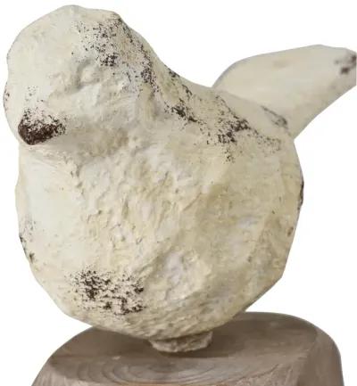 Higgins Bird Object - Set of 3 Aged Cream