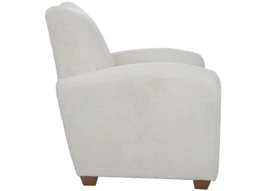 Teddy White Shearling Accent Chair