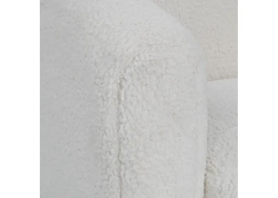 Teddy White Shearling Accent Chair