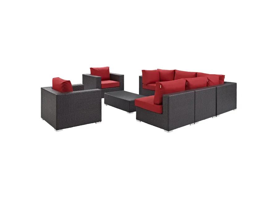 Convene 8 Piece Outdoor Patio Sectional Set