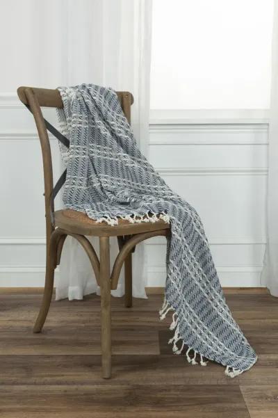 Stripe Blue Throw