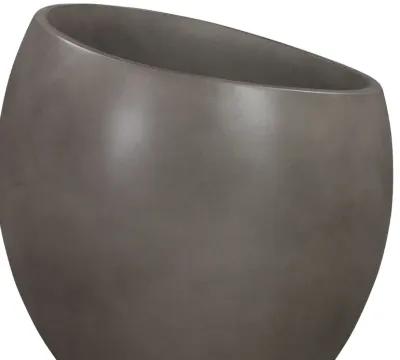 Moonstone Medium Indoor or Outdoor Planter in Gray Concrete