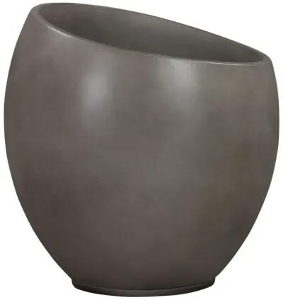 Moonstone Medium Indoor or Outdoor Planter in Gray Concrete