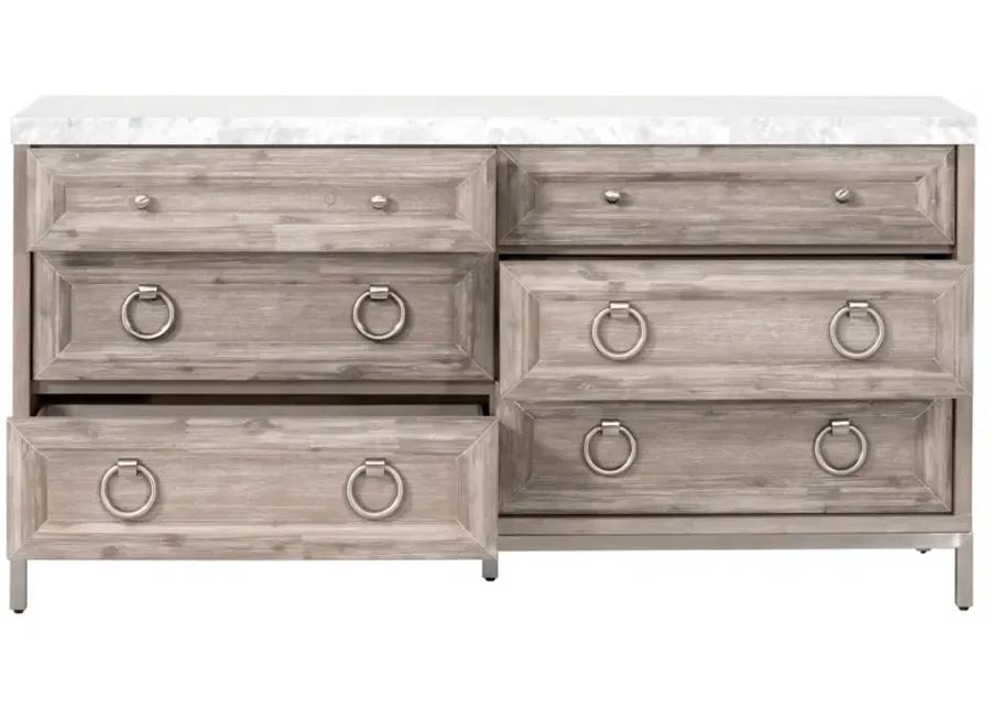 Azure Carrera 6-Drawer Double Dresser