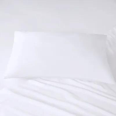 Intelligent Design Microfiber White Sheet Set with Side Storage Pockets