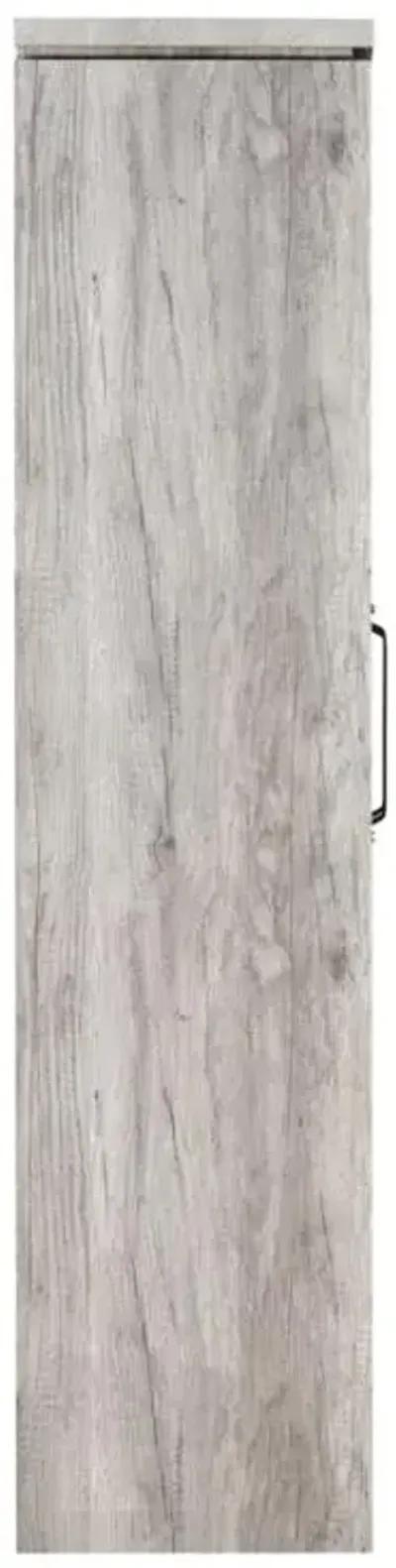 Alejo 2-door Tall Cabinet Grey Driftwood