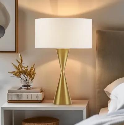 Gold Hourglass Metal Table Lamp