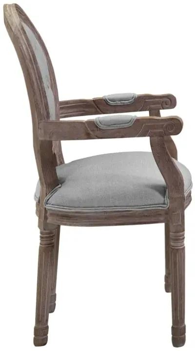 Arise Vintage French Upholstered Fabric Dining Armchair Set of 2