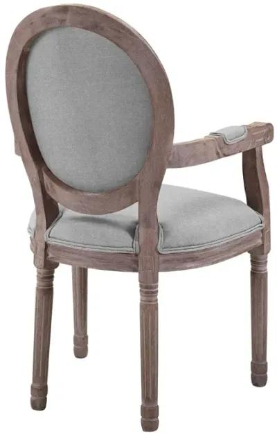 Arise Vintage French Upholstered Fabric Dining Armchair Set of 2