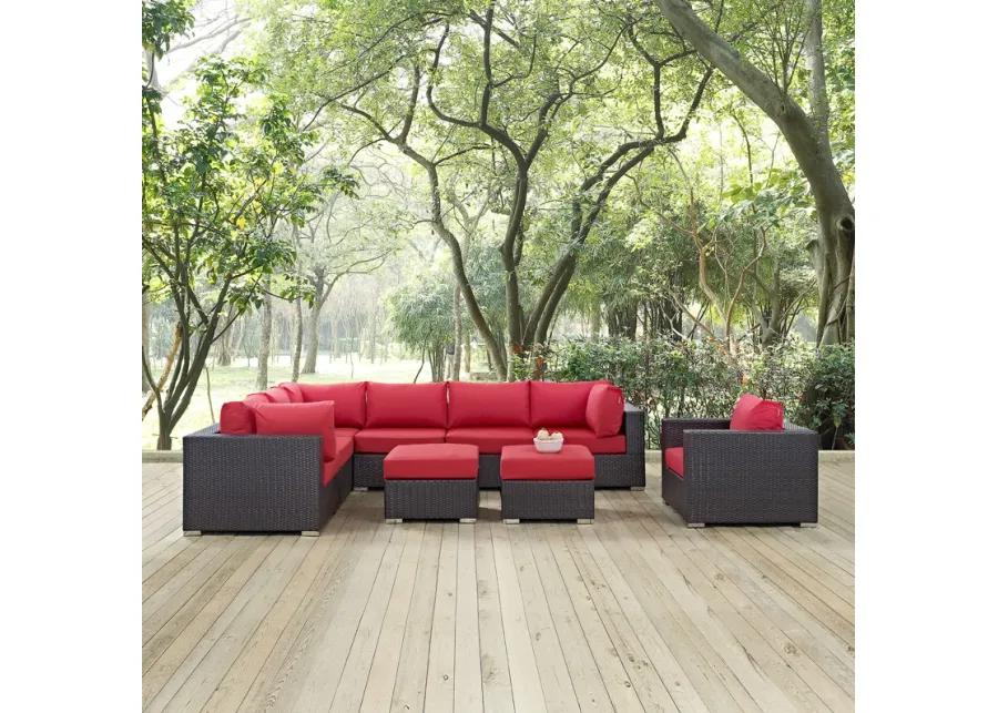 Convene 9 Piece Outdoor Patio Sectional Set