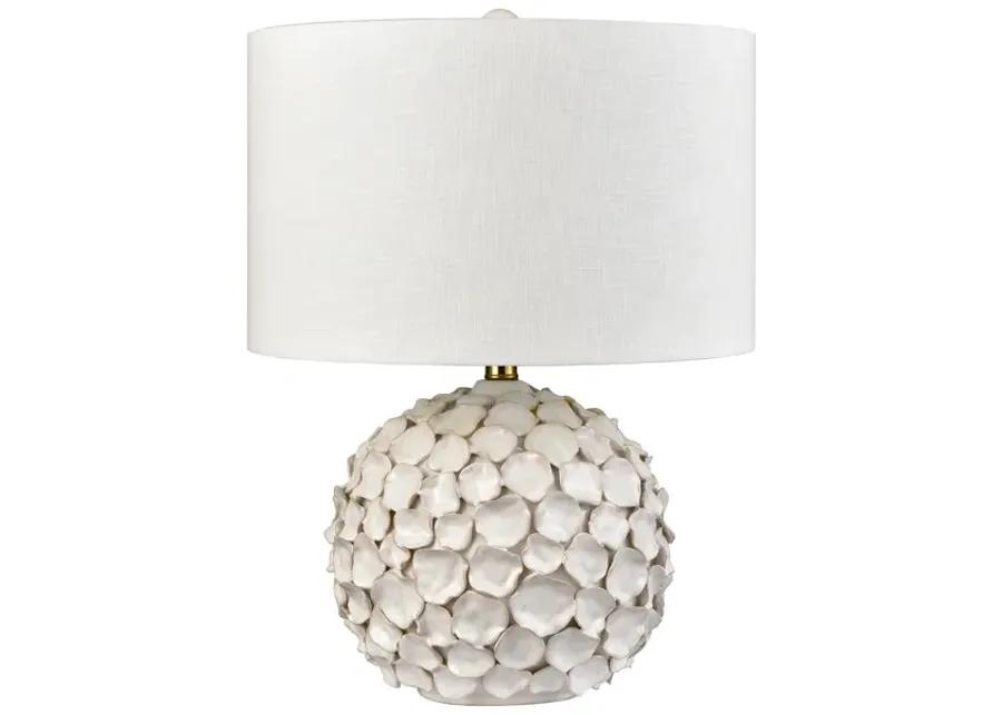 Gloria 23'' High 1-Light Table Lamp - White Glaze - Includes LED Bulb