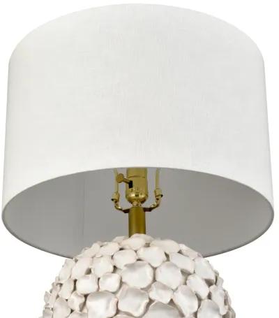 Gloria 23'' High 1-Light Table Lamp - White Glaze - Includes LED Bulb