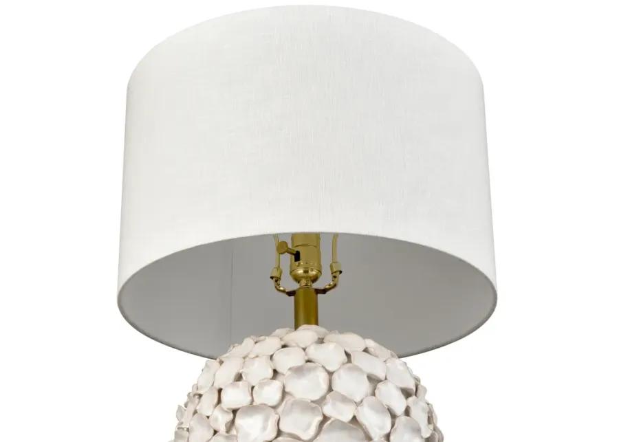 Gloria 23'' High 1-Light Table Lamp - White Glaze - Includes LED Bulb